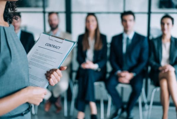 Executive candidate considering employer brand during interview process